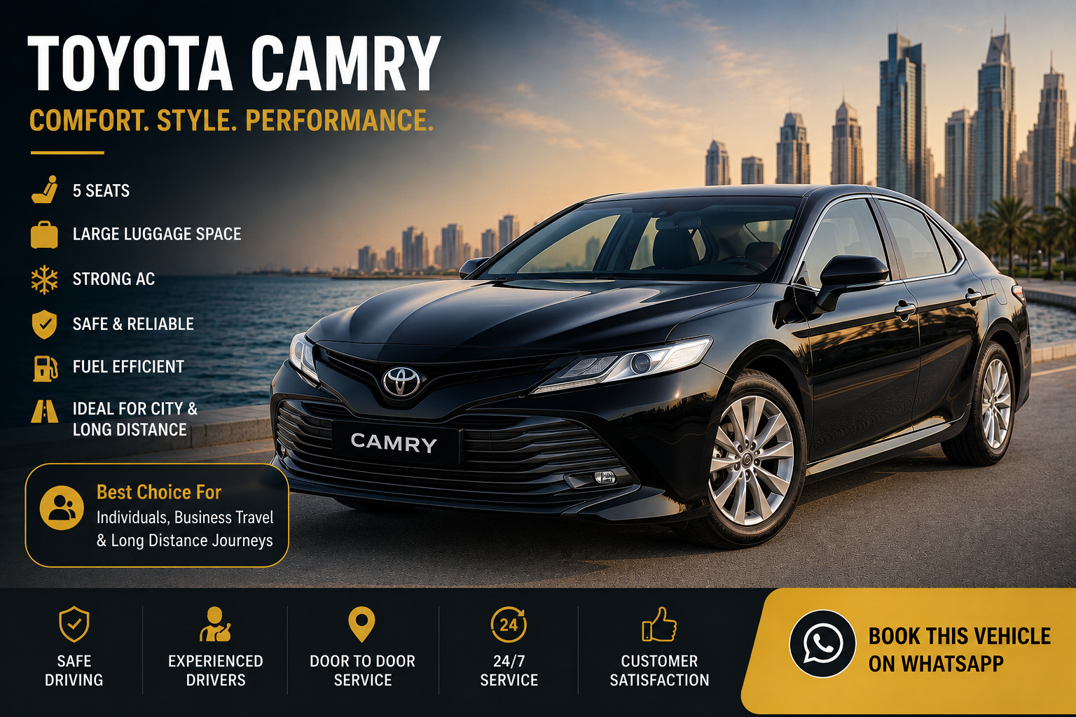 Toyota Camry taxi service