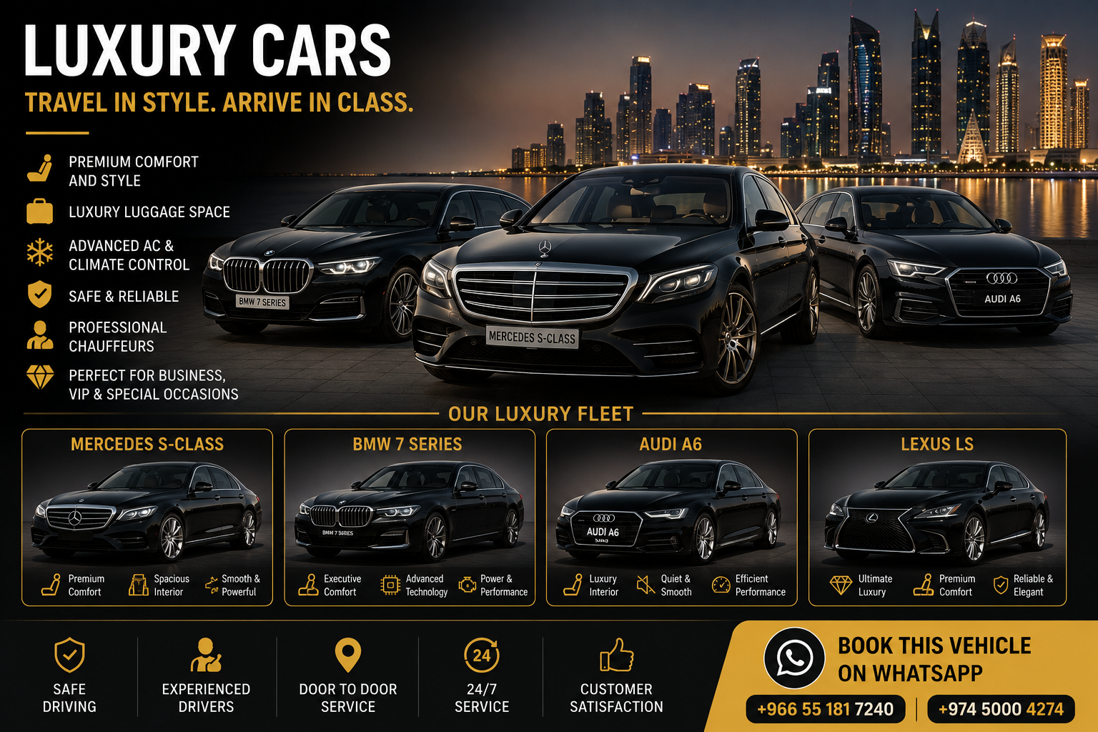 Luxury Cars taxi service