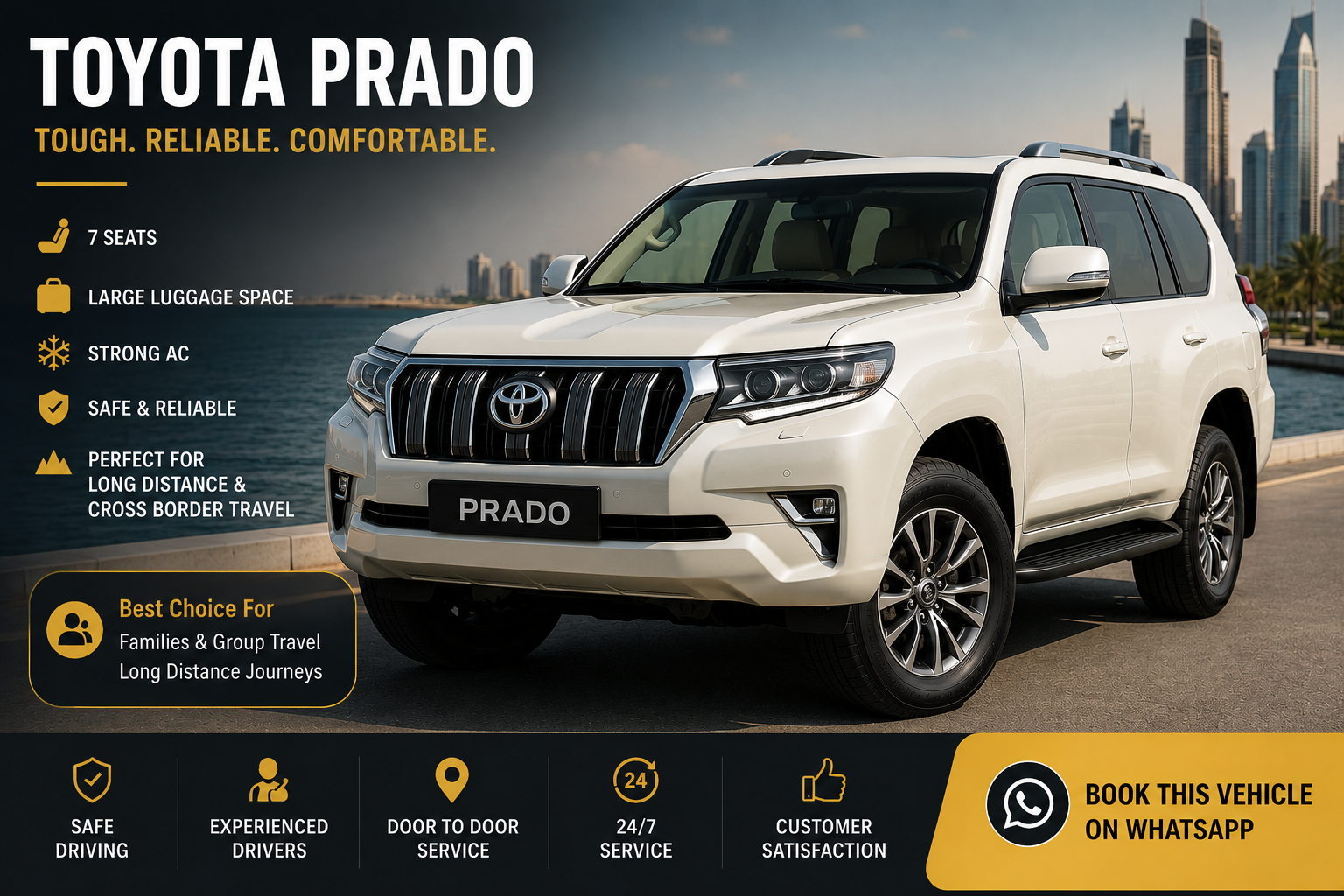 Toyota Prado taxi service